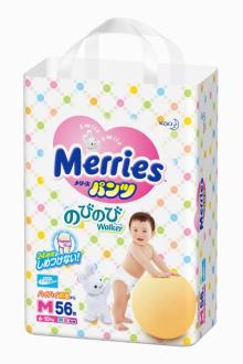 Трусики Merries (Мериес) 6-10 кг. 56 шт. (M)