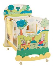 Кроватка Baby Expert Giulio Coniglio с качалкой 01