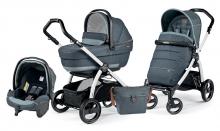 Коляска 3 в 1 Peg Perego Book S XL Set Modular (шасси White/Black)