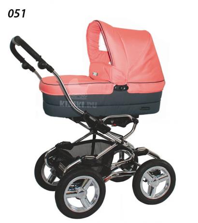Детская коляска для новорожденных Bebecar Stylo AT Chrome Tendence