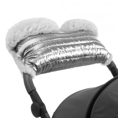 Муфта для рук на коляску Esspero Soft Fur Lux (Натуральная шерсть)