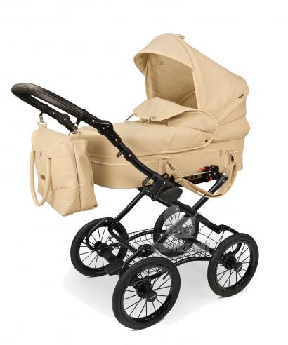 Коляска 2 в 1 Amigos Perfect Classic Black Эко Кожа