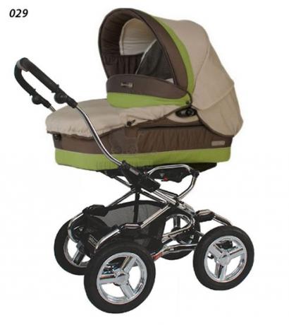 Детская коляска для новорожденных Bebecar Stylo AT Chrome Vogue