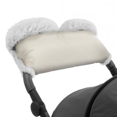 Муфта для рук на коляску Esspero Soft Fur Lux (Натуральная шерсть)