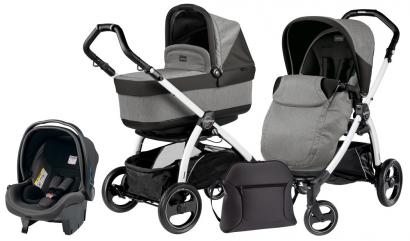 Коляска 3 в 1 Peg Perego Book 51 S Pop Up Set Modular (шасси White/Black)