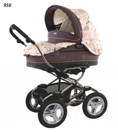 Детская коляска для новорожденных Bebecar Stylo AT Chrome Vogue