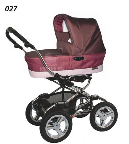 Детская коляска для новорожденных Bebecar Stylo AT Chrome Tendence