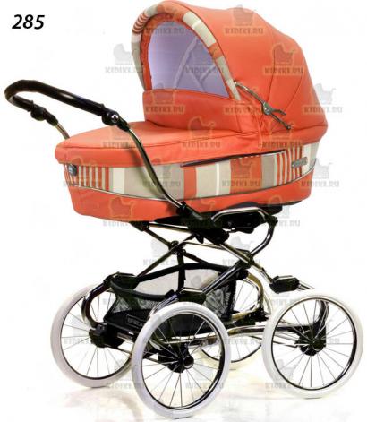 Детская коляска для новорожденных Bebecar Stylo Class Black Chrome