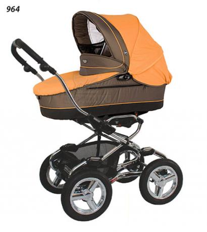 Детская коляска для новорожденных Bebecar Stylo AT Chrome Vogue