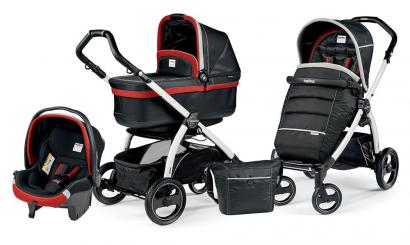 Коляска 3 в 1 Peg Perego Book 51 S Pop Up Set Modular (шасси White/Black)