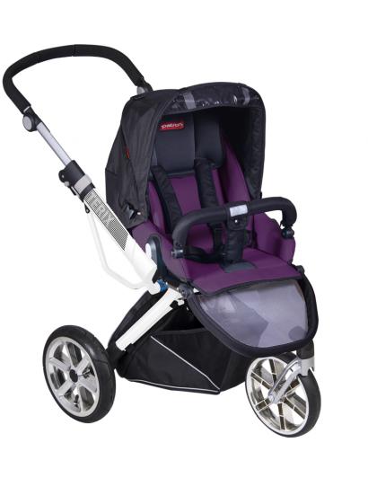 Прогулочная коляска Patron Triton 3W (белая рама)