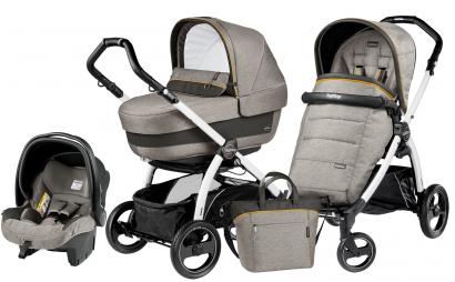 Коляска 3 в 1 Peg Perego Book S Elite Set Modular (шасси White/Black)