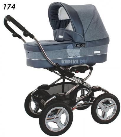 Детская коляска для новорожденных Bebecar Stylo AT Chrome Tendence