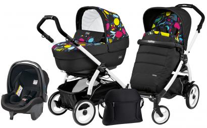Коляска 3 в 1 Peg Perego Book 51 Elite Modular System (шасси White/Black)