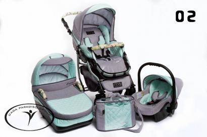 Коляска 3 в 1 DPG Carino Pastel