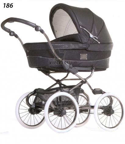 Детская коляска для новорожденных Bebecar Stylo Class Black Chrome