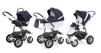 Коляска 3 в 1 Esspero Grand Discovery (шасси Graphite White)