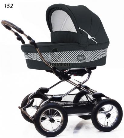 Детская коляска для новорожденных Bebecar Style At Chrome