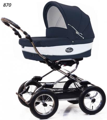 Детская коляска для новорожденных Bebecar Style At Chrome
