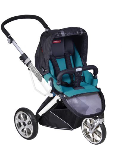 Прогулочная коляска Patron Triton 3W (белая рама)