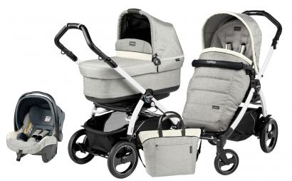 Коляска 3 в 1 Peg Perego Book 51 S Pop Up Modular System (шасси White/Black)