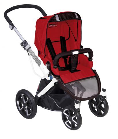 Коляска 3 в 1 Patron Triton 4W (белая рама)