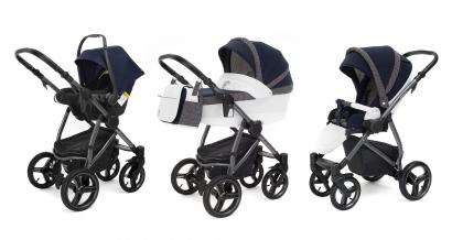Коляска 3 в 1 Esspero Grand Newborn Lux (шасси Graphite)