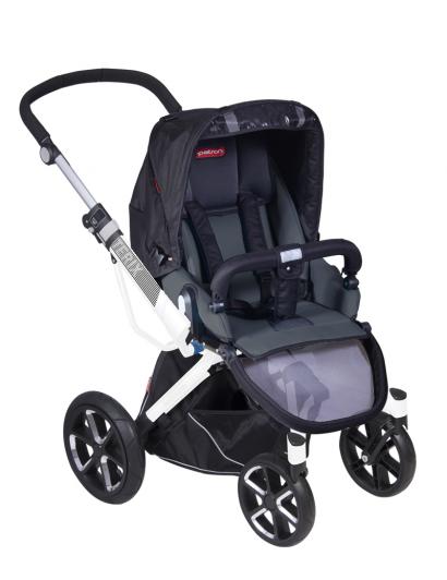Коляска 2 в 1 Patron Triton 4W (белая рама)
