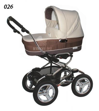Детская коляска для новорожденных Bebecar Stylo AT Chrome Tendence