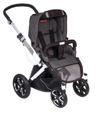 Коляска 2 в 1 Patron Triton 4W (белая рама)