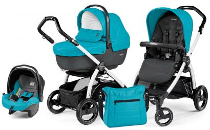Коляска 3 в 1 Peg Perego Book S XL Set Modular (шасси White/Black)