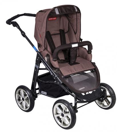 Детская прогулочная  коляска Patron Fenix 4XC-B (черная рама) 
