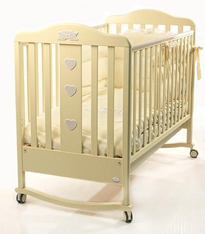 Кроватка-качалка детская Bambolina Bebe 125х65