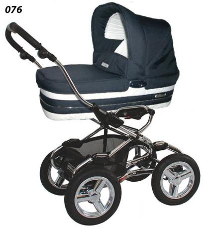 Детская коляска для новорожденных Bebecar Stylo AT Chrome Tendence