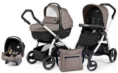 Коляска 3 в 1 Peg Perego Book S XL Set Modular (шасси White/Black)