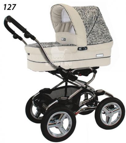 Детская коляска для новорожденных Bebecar Stylo AT Chrome Tendence