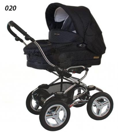 Детская коляска для новорожденных Bebecar Stylo AT Chrome Vogue