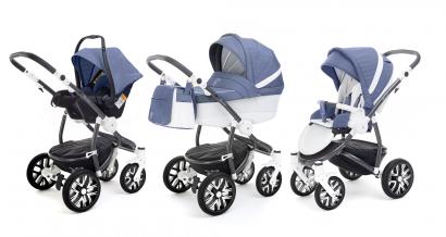 Коляска 3 в 1 Esspero Grand Discovery (шасси Graphite White)