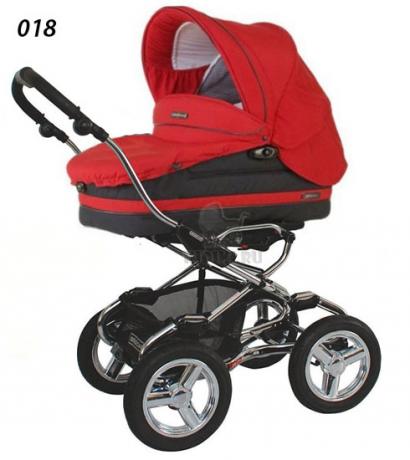 Детская коляска для новорожденных Bebecar Stylo AT Chrome Vogue