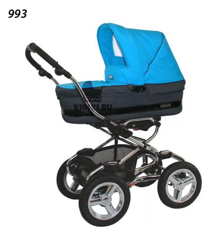 Детская коляска для новорожденных Bebecar Stylo AT Chrome Tendence