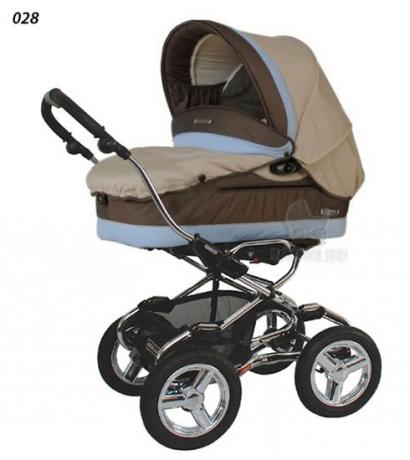 Детская коляска для новорожденных Bebecar Stylo AT Chrome Vogue