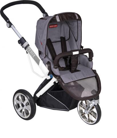 Прогулочная коляска Patron Triton 3W (белая рама)