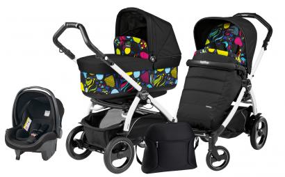 Коляска 3 в 1 Peg Perego Book 51 S Pop Up Modular System (шасси White/Black)