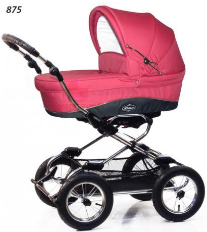 Детская коляска для новорожденных Bebecar Style At Chrome