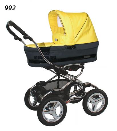 Детская коляска для новорожденных Bebecar Stylo AT Chrome Tendence
