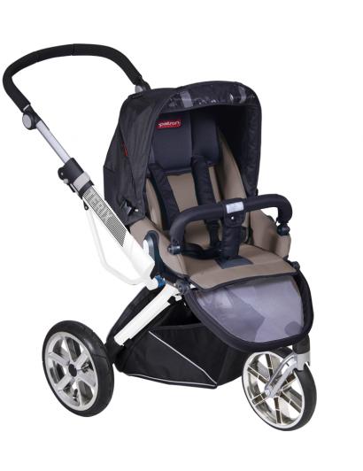 Прогулочная коляска Patron Triton 3W (белая рама)