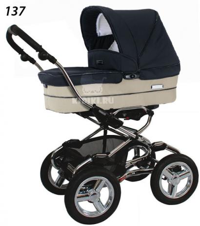 Детская коляска для новорожденных Bebecar Stylo AT Chrome Tendence