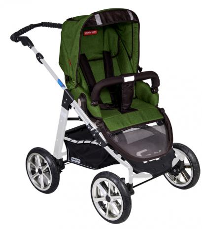Детская прогулочная  коляска Patron Fenix 4XC-S (серебряная рама) 
