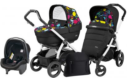 Коляска 3 в 1 Peg Perego Book 51 S Elite Modular System (шасси White/Black)