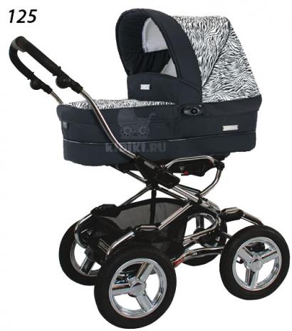 Детская коляска для новорожденных Bebecar Stylo AT Chrome Tendence